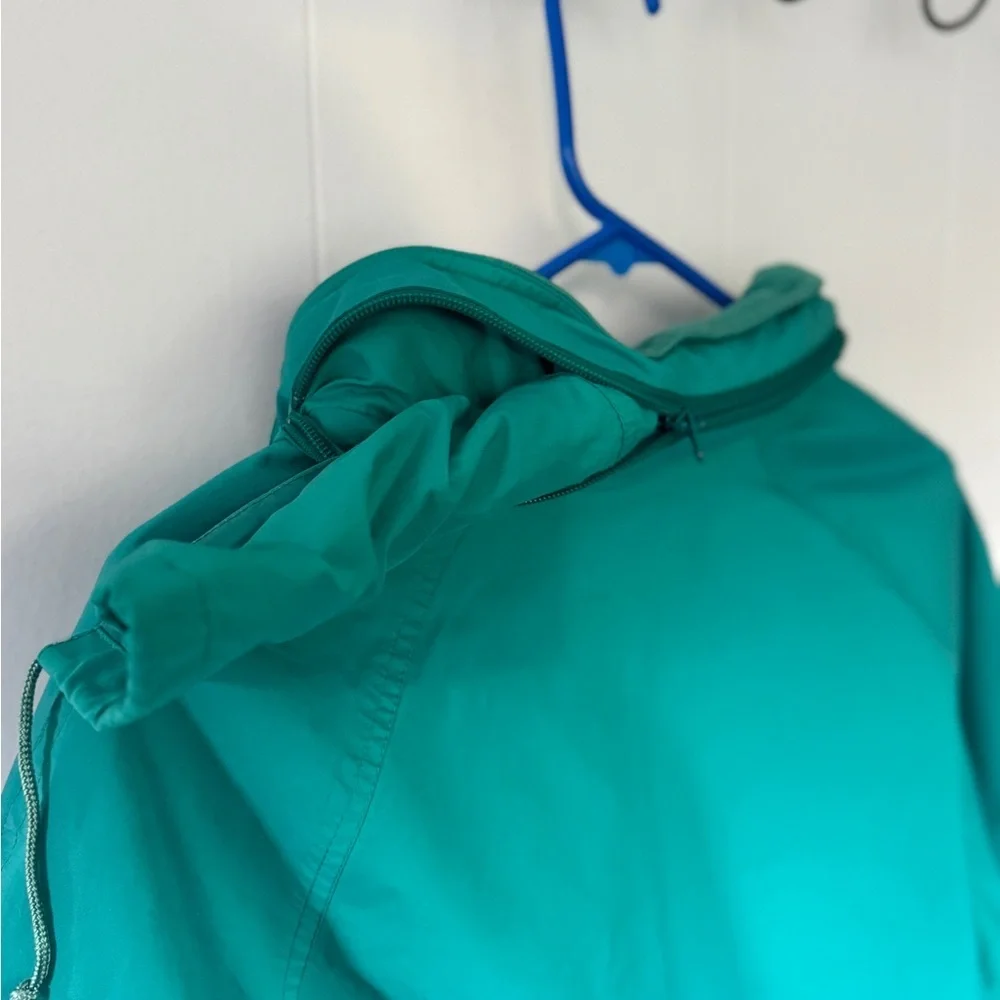 Vintage Eddie Bauer Gore-Tex Jacket Mens Small Teal Green Outdoor Anorak ✨ - Picture 7 of 14